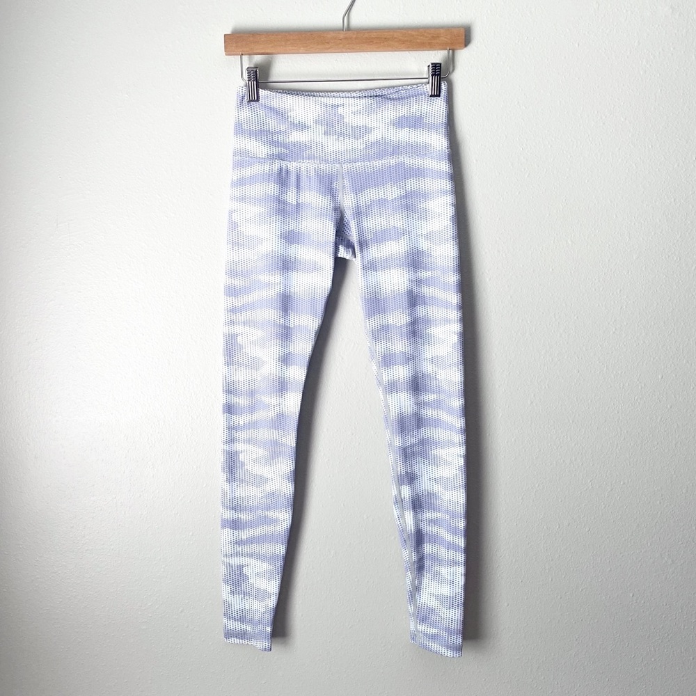 Just Live Purple White Honeycomb Camo Print Leggings Size Extra Small